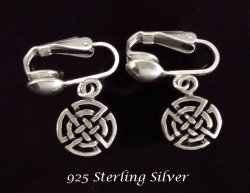 Sterling Silver Clip On Earrings by Dazzlers, Petite Size