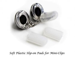 Soft Pads for Clip On Earrings with Mini-Clip Paddleback